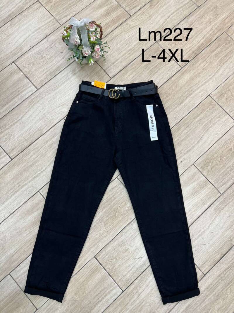 Spodnie damskie jeansy Roz L-4XL, 1 Kolor Paczka 12 szt